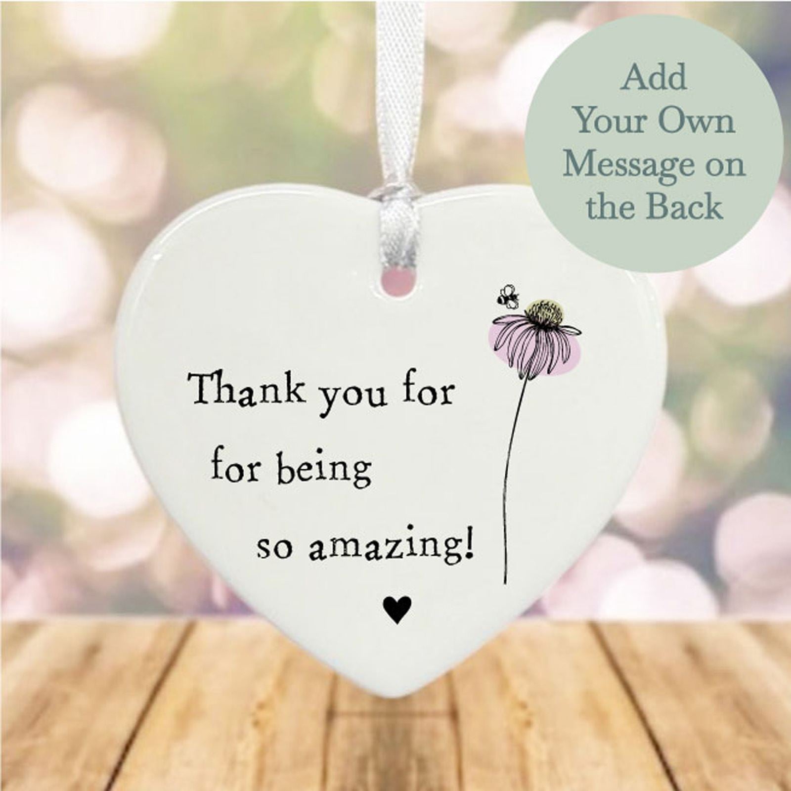 personalised-porcelain-hanging-heart-thank-you-amazing-flower-design|LLUVPORGF2|Luck and Luck| 1