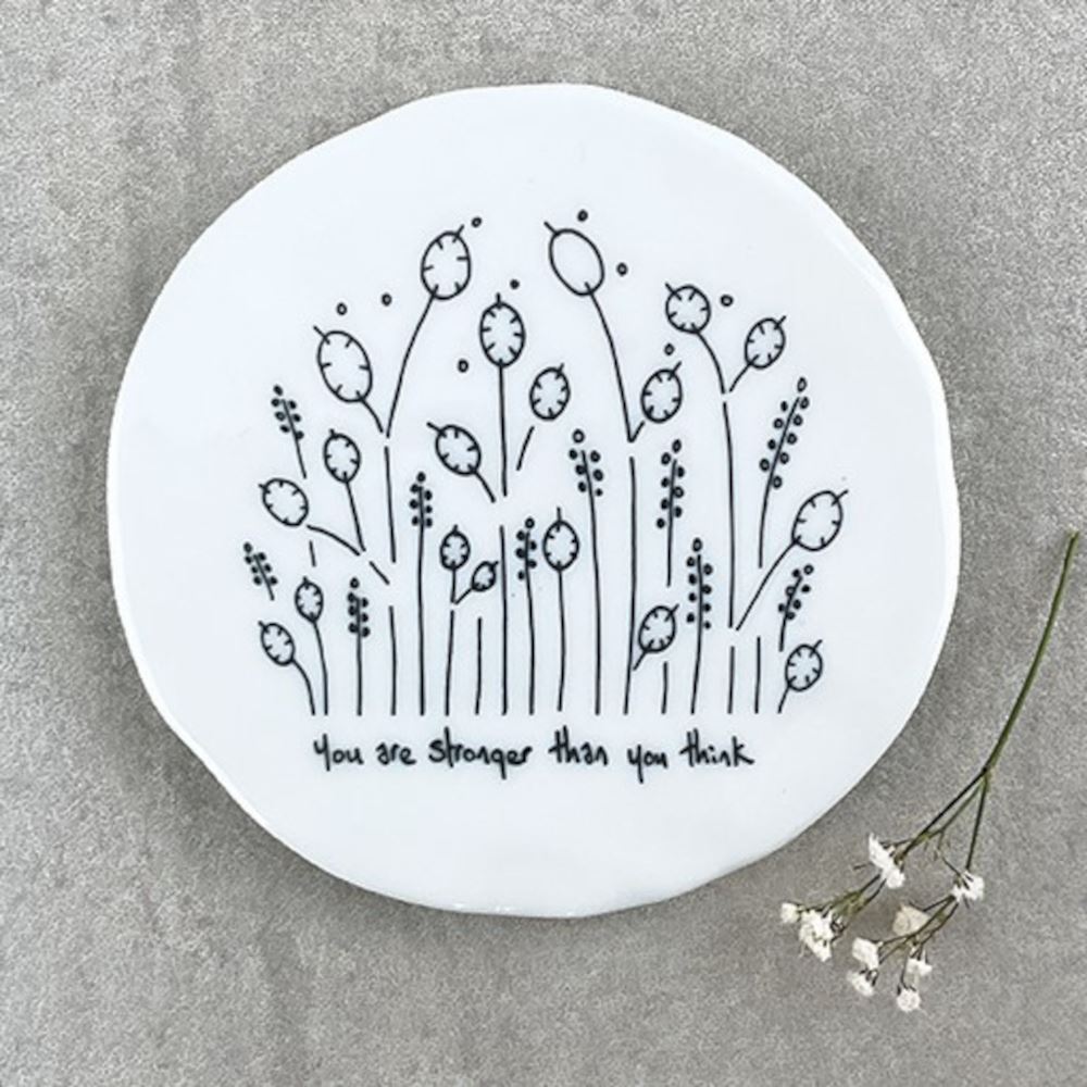 east-of-india-porcelain-coaster-you-are-stronger-than-you-think|205|Luck and Luck| 1