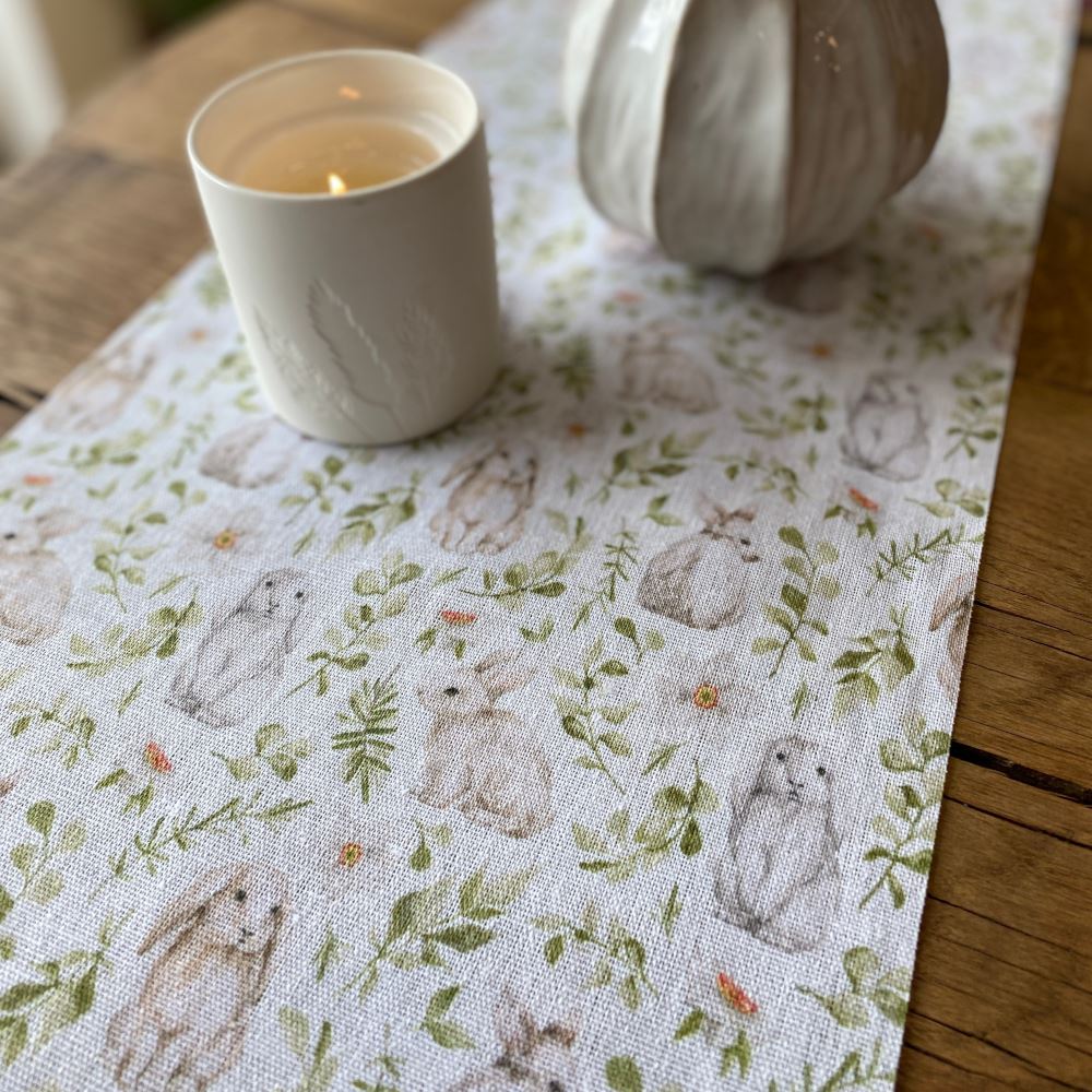spring-time-bunny-easter-table-runner-5m|93303|Luck and Luck| 1