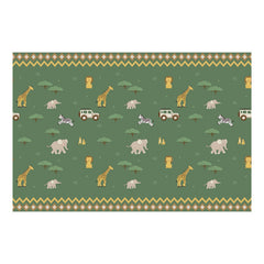 Safari Tablecloth Party Table Cover Kids Jungle Decoration (180x120cm)