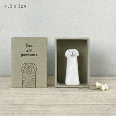 east-of-india-mini-porcelain-matchbox-gift-dog-you-are-pawsome|6100C|Luck and Luck| 1