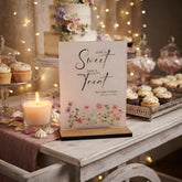 Floral Personalised Love is Sweet Sign - Opaque