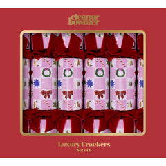 Eleanor Bowman Bow-tique Luxury Christmas Crackers Festive Party Tableware Set of 6