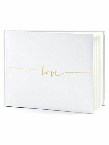 off-white-book-love-gold-letters-24-x-18-5cm-wedding-guest-book|KWAP47|Luck and Luck| 1