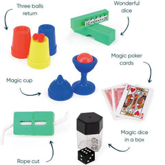 Abracadabra Magic Game Christmas Crackers Multicoloured Festive Tableware Set of 6
