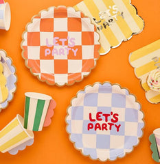 Birthday Paper Plates Pack Of 8 For Colourful Children's Parties 22.5 cm