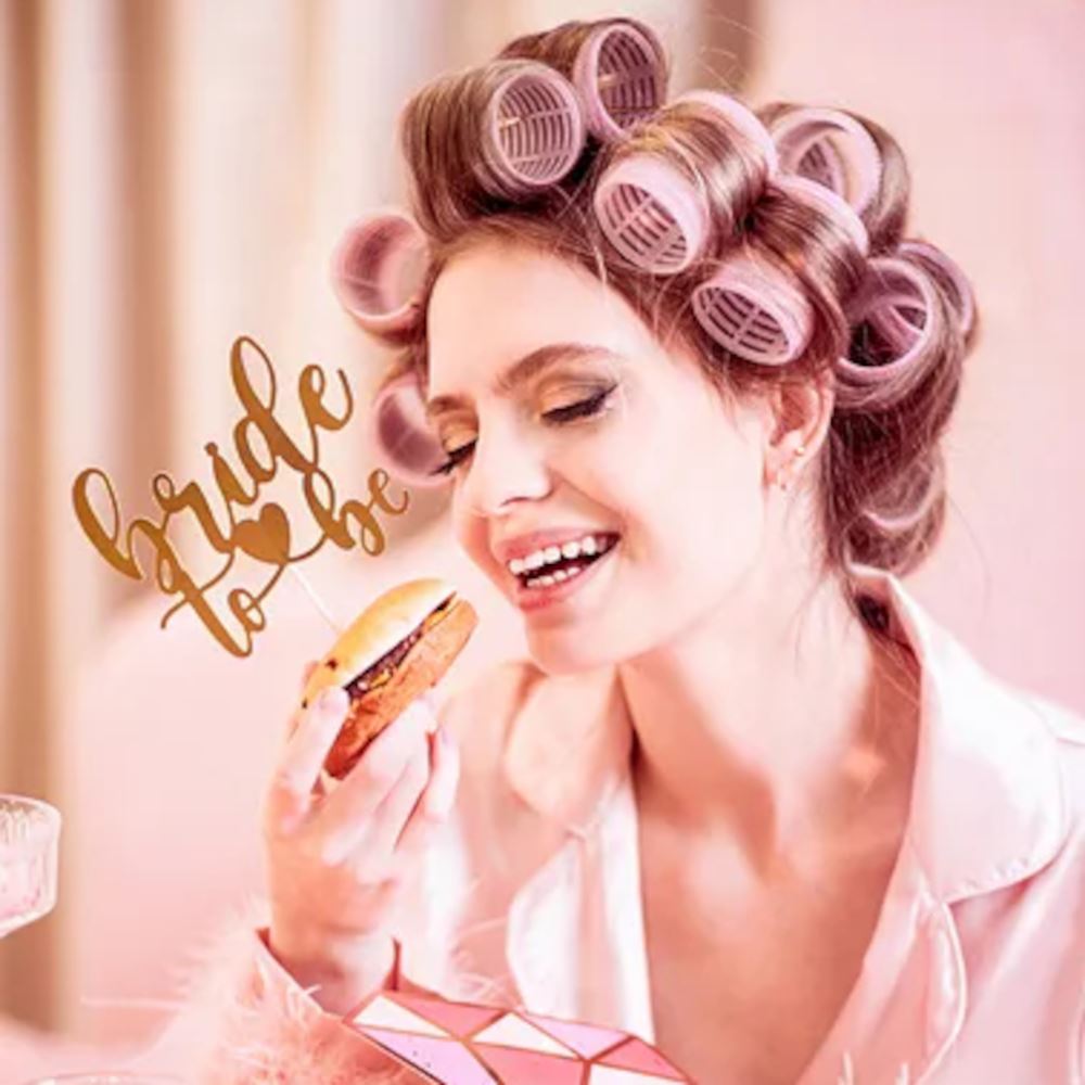 rose-gold-bride-to-be-cake-topper-hen-party-decoration|KPT70-019R|Luck and Luck| 1