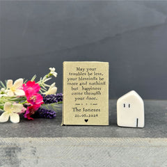 porcelain-house-with-personalised-matchbox-troubles-be-less|LLUV5653|Luck and Luck| 1