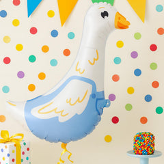 Goose Foil Balloon Large White Birthday Party Decoration