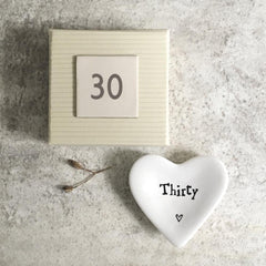 personalised-east-of-india-porcelain-heart-ring-dish-30th-birthday|LLUV2090|Luck and Luck| 1