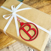 personalised-colour-wood-initial-christmas-bauble-gift-tag-decoration|LLWWINITIALBAUBLEM|Luck and Luck| 1