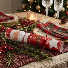 Make Your Own Santa Christmas Crackers DIY Festive Party Tableware Set of 6
