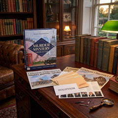 London Murder Mystery Game for Christmas Parties and Festive Game Nights
