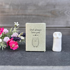 Personalised Wise Owl Matchbox Keepsake for Graduation Achievement and Success