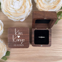 personalised-square-ring-box-1-ring-slot-black-insert-design-8|LLUVRB1BD8|Luck and Luck| 1