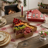 Christmas Tree Serving Disposable Tray - Perfect for Festive Holiday Food Displays