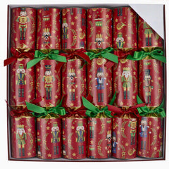 Red Royale Deluxe Nutcracker Christmas Crackers Festive Party Tableware Set of 6