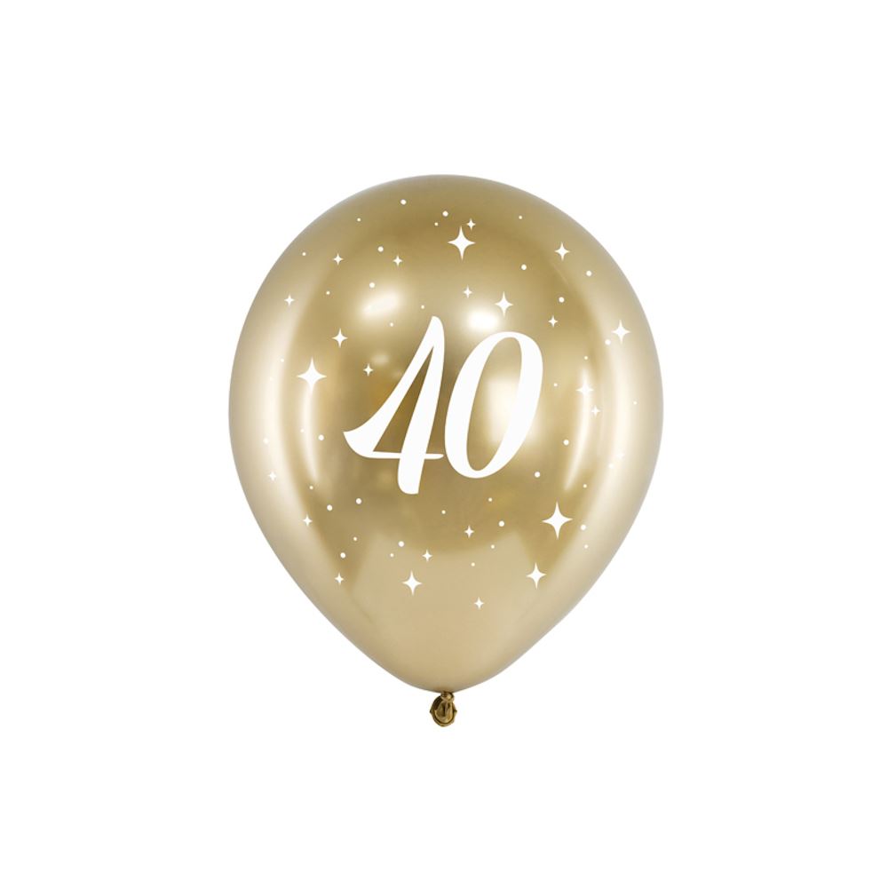 glossy-gold-number-40-balloons-x-6-40th-birthday-party|CHB141400196|Luck and Luck| 1