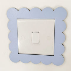 Customised Scalloped Edge Decorative Nursery Light Switch Cover