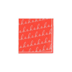 Hohoho Christmas Paper Cocktail Napkins Red Festive Party Tableware Set of 20