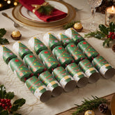 Roll a Christmas Tree Dice Game Christmas Crackers Festive Party Tableware Set of 6