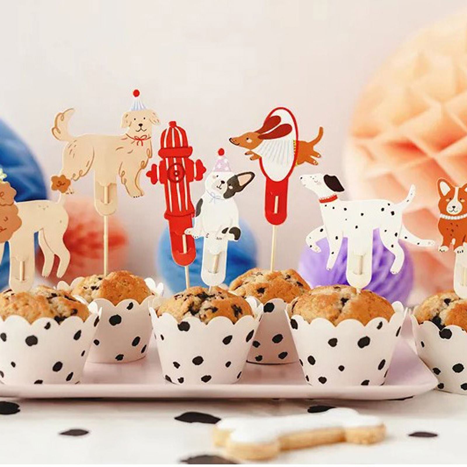 dog-cake-toppers-childrens-party-cake-decoration-x-7|KPM38|Luck and Luck| 1