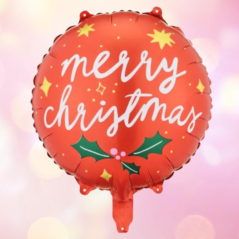 red-merry-christmas-foil-balloon-festive-party-decoration|FB156|Luck and Luck| 1