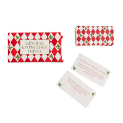 General Knowledge Trivia Mini Sleigh Christmas Party Game Red Green Festive Entertainment