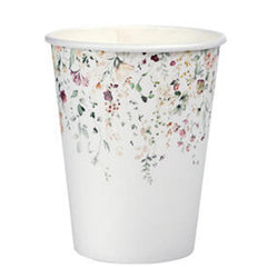 Santex Floral Paper Party Cup Disposable ( 27 cl), Wedding Birthday - Pack of 6