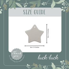 Personalised GCSE Porcelain Star Keepsake Decoration 8 cm