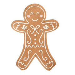 Christmas Gingerbread-Themed Paper Napkins - Brown - Pack of 16