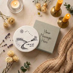 I Wish You Lived Next Door Porcelain Coaster Presented in Personalised Gift Box
