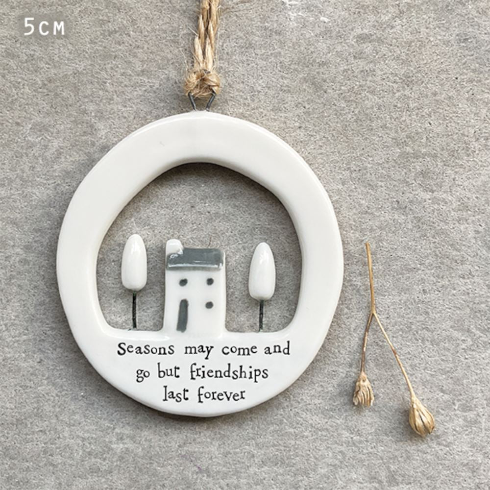 east-of-india-cut-out-porcelain-hanger-friendships-last-forever-gift|6644|Luck and Luck| 1