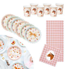horse-party-pack-plates-cups-napkins-childrens-party|LLHORSEPP|Luck and Luck| 1