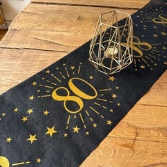 gold-metallic-sparkling-age-80-table-runner-80th-birthday|678700300080|Luck and Luck| 1