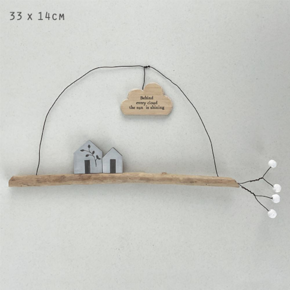 east-of-india-wooden-twig-hanger-behind-every-cloud-gift|3541|Luck and Luck| 1