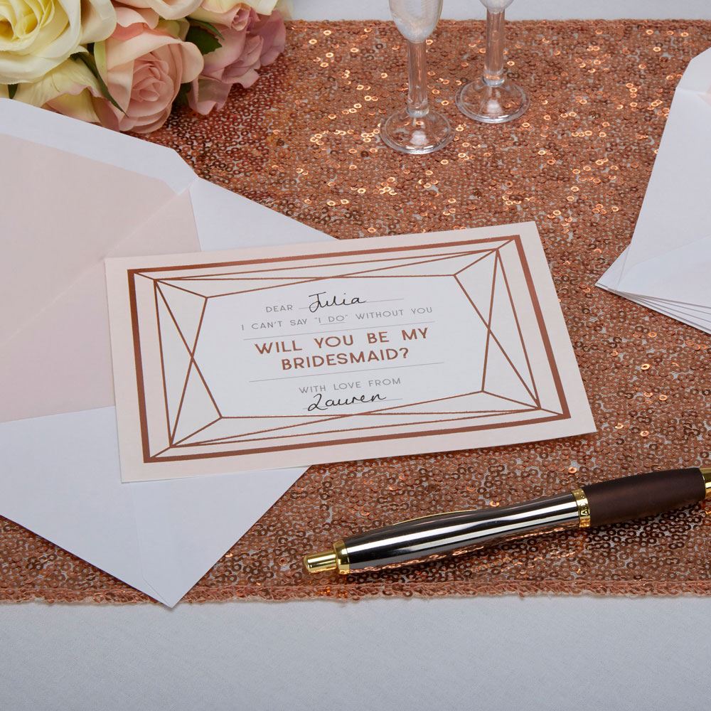 geo-blush-will-you-be-my-bridesmaid-cards-with-envelopes-pack-of-3|770054|Luck and Luck| 1