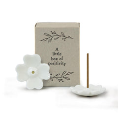 East of India Mini Matchbox – Little Box of Positivity Porcelain Gift Keepsake