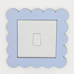 Customised Scalloped Edge Decorative Nursery Light Switch Cover