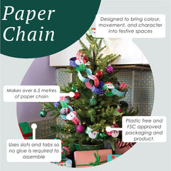 Fun Santa Christmas Paper Chains Red Green Festive Craft Party Decorations Set of 100