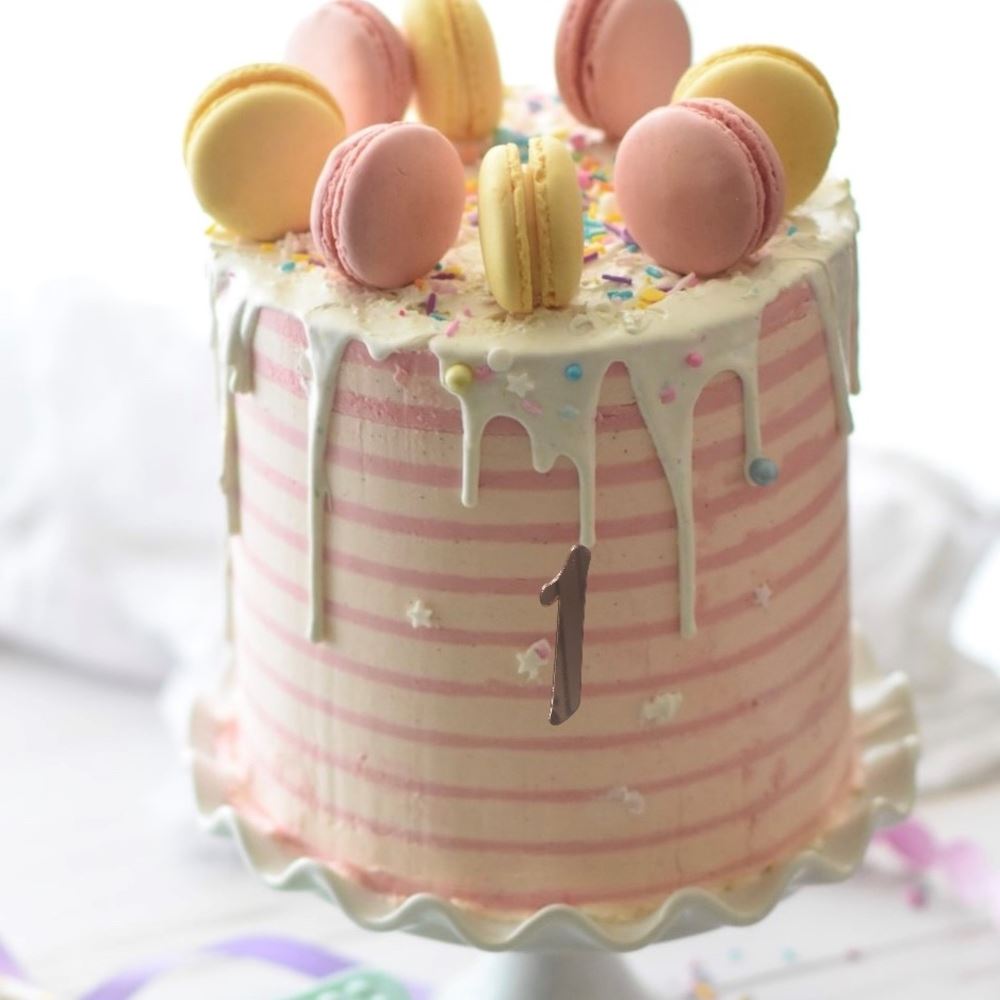 number-1-acrylic-cake-charm-decoration-milestone-celebration|LLWWNUM1CC|Luck and Luck| 1