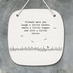 east-of-india-porcelain-picture-friends-make-you-laugh-gift-keepsake|4272|Luck and Luck| 1