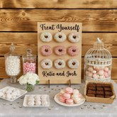 Personalised Doughnut Display Stand with 'Treat Yourself' Sign - 9 Doughnuts