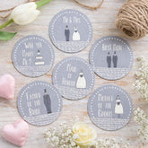 East of India Sticker sheet - Hand Drawn Wedding Party x 24 stickers