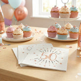 Sparkling Rose Gold Napkins Age 50 x 10