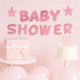 Little Star Pink Baby Shower Foil Bunting 2.5m