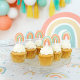 Neutral Rainbow Pick Candles