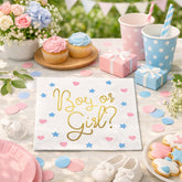 Boy or Girl Paper Party Napkins Baby Shower Party x 20