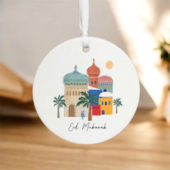 Personalised Eid Mubarak Porcelain Decoration | Ramadan Party Custom Made
