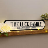 Custom Family Road Sign – Home Decor, Street Sign Wall Art, Family Name Sign